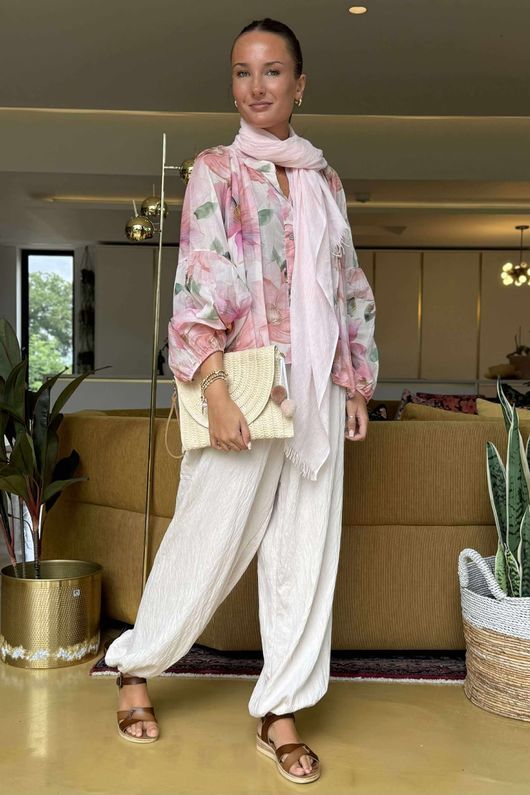 Sa Caleta Anemone Bubble Blouse Pinks /5 =